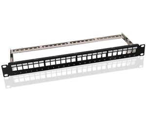 Nettverkskabel - 19 inch (48.3 cm) Keystone blank Patch Panel empty - 4040849957437