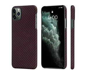 Mobil - Deksel og etui - PITAKA Apple iPhone 11 Pro Max MagEz Case - Black/Red Twill - KI1103M