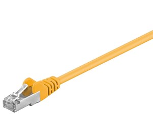 Nettverkskabel - CAT 5e patchcable F/UTP yellow 50 m - 4040849508691