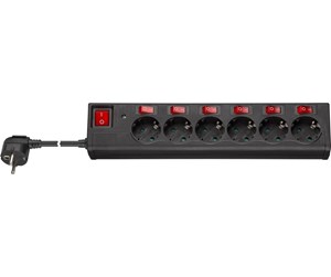 Strømkabel (ekstern) - Pro AC power strip with surge protection and switch 1.5 - 4040849725678