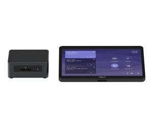 Videokonferanse - Logitech BASE Microsoft Teams Rooms (no AV) with Tap + Intel NUC - video conferencing kit - with Intel NUC NUC8i7BEH (8th Gen Core i7 8GB RAM 240GB SSD)  JumpStart (90 days) - TAPMSTBASEINT