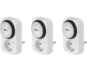 Tilbehør (fester, stikkontakter osv.) - Pro 3 pcs Mechanical timer white - 4040849555398