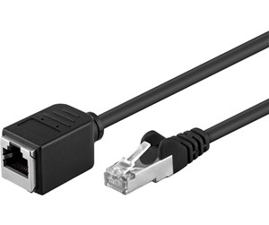 Nettverkskabel - CAT 5e extension cable F/UTP black - 4040849918858