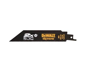 Bajonettsag - Dewalt Extreme® 2x Long Life Reciprocating Saw Blade - Metal 152mm (6") 14/18TPI Metal 5 Pack - DT2407L-QZ