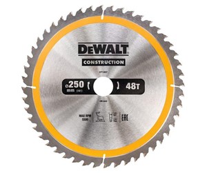 Verktøy - Dewalt Construction Circular Saw Blade Stationary - General Purpose 250mm 48T - DT1957-QZ