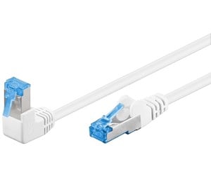 Nettverkskabel - CAT 6A - 90°angled White - 10m - 4040849515682