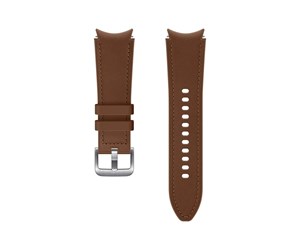 Smartklokke - Tilbehør - Samsung Watch Strap Hybrid Leather Band 20mm S/M - Camel - ET-SHR88SAEGEU