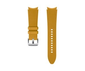 Mobil - Andre tilbehør - Samsung Watch Strap Hybrid Leather Band 20mm M/L - Mustard - ET-SHR89LYEGEU