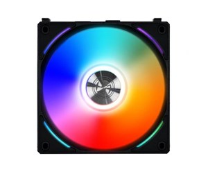 Kabinettvifte - Lian Li UNI FAN AL120 - Kabinettvifte - 120mm - Svart med RGB LED-lys - 28 dBA - UF-AL120-1B