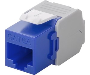 Tilbehør - Pro Keystone module RJ45 CAT 6A UTP blue - 4040849906886