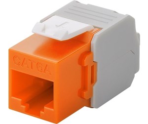 Tilbehør - Pro Keystone module RJ45 CAT 6A UTP orange - 4040849906909