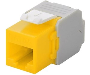 Tilbehør - Pro Keystone module RJ45 CAT 6A UTP yellow - 4040849906916