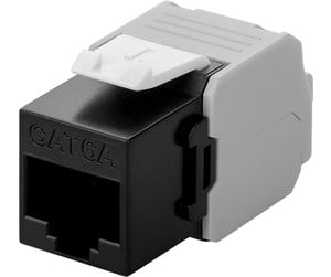 Tilbehør - Pro Keystone module RJ45 CAT 6A UTP black - 4040849906923