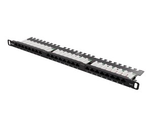 Tilbehør - Deltaco UTP Patchpanel 24xRJ45 Cat6 Krone-termin - FA-2380K-248-C6-0,5U