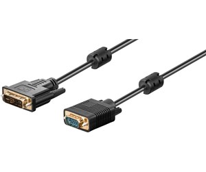 Skjermkabel - Pro DVI-I/VGA Full HD cable gold-plated - 4040849342141