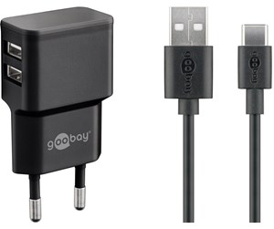 Mobil - Adaptere og ladere - Pro USB-C™ charger set 2.4 A - 4040849449864