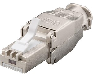 Nettverkskabel - Tool-free RJ45 network connector CAT 6A STP shield - 4040849382925