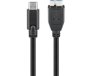 USB - Pro USB-C™ to micro-B 3.0 cable black - 4040849447662