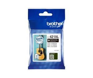 Printertilbehør blekk/toner - Brother - black - original - ink cartridge - Blekkpatron Svart - LC421XLBK