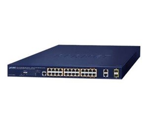 Switch/splitter - PLANET 4-Port GE 802.3bt + 20-Port GE 802.3at + 2P - GS-4210-24HP2C