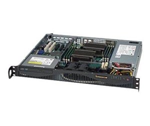 Kabinett - Supermicro SC512 F-350B1 - Kabinett - Server (Rack) - Svart - CSE-512F-350B1