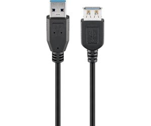 USB - Pro USB 3.0 SuperSpeed extension cable Black - 4040849959998