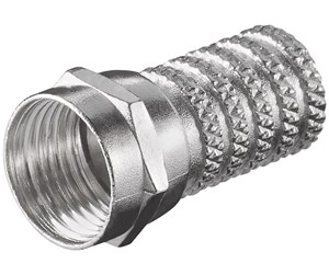 Lydkabel - Pro Twist-On F plug 6.0 mm zinc - 4040849518522