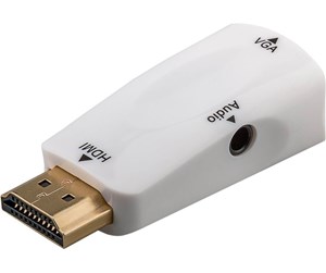 Skjermkabel - Pro Compact HDMI™/VGA adapter incl. audio gold-plated - 4040849447938