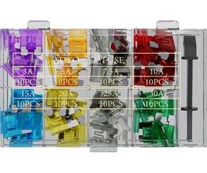 Tilbehør (fester, stikkontakter osv.) - Nighthawk Car blade fuse assortment 81 pcs. - 4040849203398