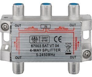 Antennekabler - Pro SAT-splitter 4-way - 4040849670039