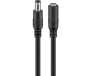 Strømkabel (ekstern) - Pro 2.5 mm DC extension cable Black - 4040849714023