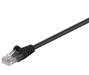 Nettverkskabel - CAT 5e patch cable U/UTP black 25 m - 4040849956409