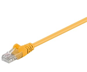 Nettverkskabel - CAT 5e patch cable U/UTP yellow 25 m - 4040849956348