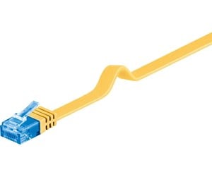 Nettverkskabel - CAT 6A flat-patch cable U/UTP yellow - 4040849963292