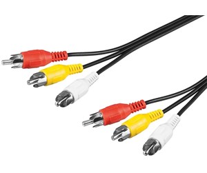 Lydkabel - Pro Composite audio/video connector cable 3x RCA - 4040849503832