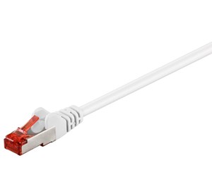 Nettverkskabel - CAT 6 patch cable S/FTP (PiMF) white - 4040849955112