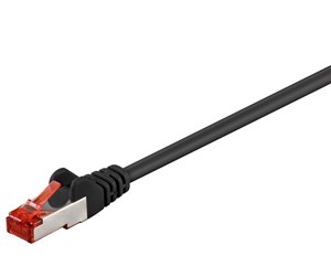 Nettverkskabel - CAT 6 patch cable S/FTP (PiMF) black - 4040849955082