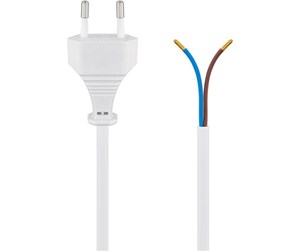 Strømkabel (intern) - Pro Euro cord for assembly 1.5 m white - 4040849513459