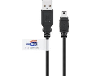 USB - Pro USB 2.0 Hi-Speed cable with USB certificate Black - 4040849939037