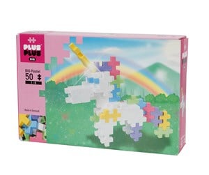 Byggesett - Plus-Plus BIG Pastel Unicorn / 50 pcs - 3227