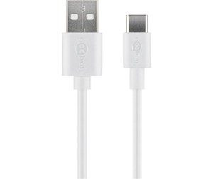 USB - Pro USB-A <-> USB-C - 0.5m - Hvit - 4040849591266