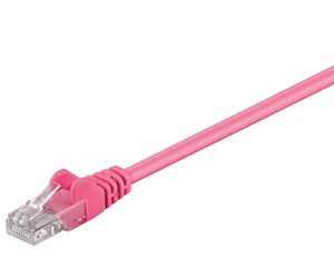 Nettverkskabel - CAT 5e patch cable U/UTP magenta 7.5 m - 4040849952449