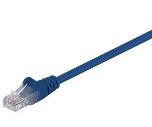 Nettverkskabel - CAT 5e patch cable U/UTP blue 7.5 m - 4040849683855