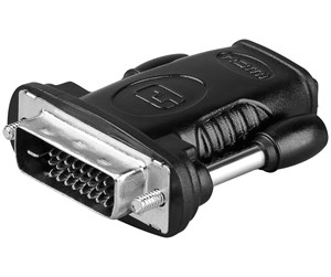 Skjermkabel - Pro HDMI™/DVI-D adapter nickel plated - 4040849684821