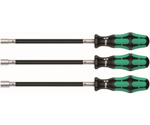 Håndverktøy - Wera 3 Piece Kraftform Flexible Shaft Nutspinner Set - 05135311001