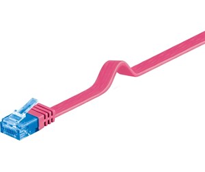 Nettverkskabel - CAT 6A flat-patch cable U/UTP magenta - 4040849963209