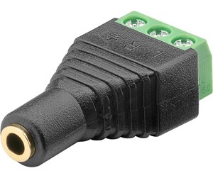 Nettverkskabel - Terminal Block 3-pin > 3.5 mm female (3-pin stereo) - 4040849767463