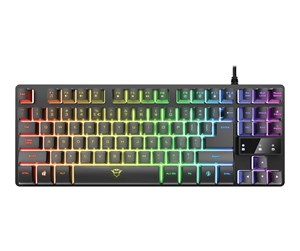 Tastatur - Trust Gaming GXT 833 Thado TKL - Gamingtastatur - Nordisk - Svart - 24289