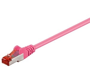 Nettverkskabel - CAT 6 patch cable S/FTP (PiMF) magenta - 4040849954955