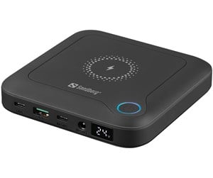 Nødlader - Sandberg All-in-1 Powerbank 2400 Nødlader - Svart - 24000 mAh - 420-57